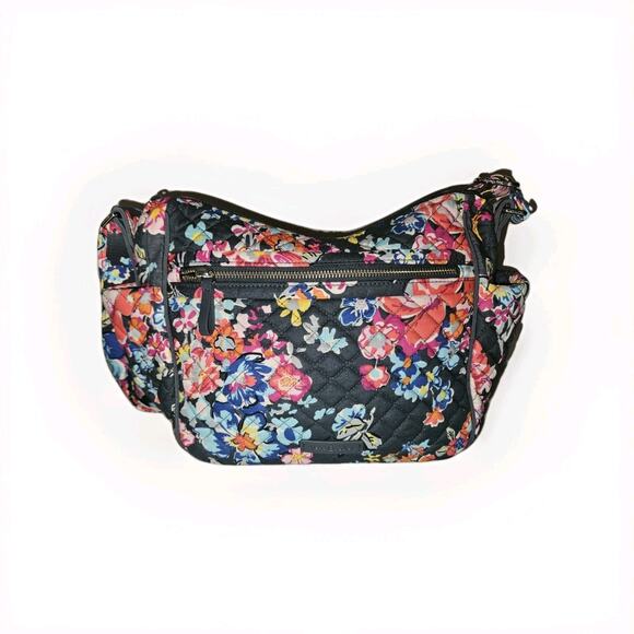 NWOT! Vera Bradley On The Go Quilted Handbag Floral Pattern 13x10x5 - Picture 3 of 11